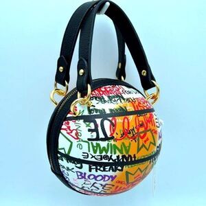 ✨Host Pick✨Graffiti Basketball Shape Clutch Model 2